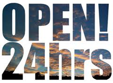 open 24 hrs